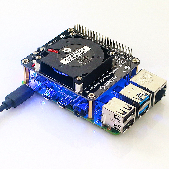 Rozszerzenie GPIO ICE Turbo wentylator z diodą LED do Raspberry Pi 4B/3B+/3B - Wianko - 7