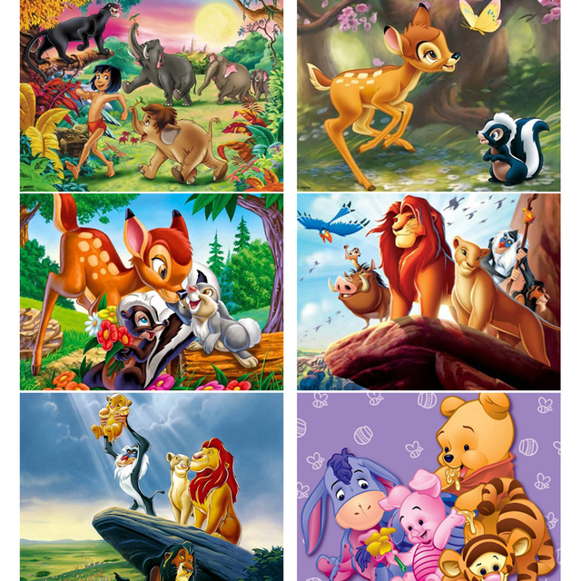 5D Diy Obraz w Hafcie Diamentowym Disney Król Lew Bambi Fawn - Mozaika Ręcznie Robiona Dekoracja Domu - Prezent Personalizowany - Wianko - 11