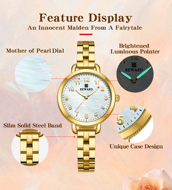 Nowy 2022 modny zegarek damski na rękę z nagrodą - wysoka jakość, niskie ceny - Wianko - 5