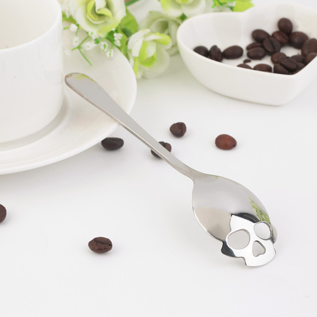 Łyżka mieszająca do cukru lub kawy ze stali nierdzewnej, 15cm - Wianko - 1
