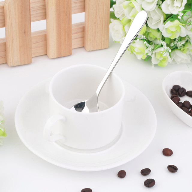 Łyżka mieszająca do cukru lub kawy ze stali nierdzewnej, 15cm - Wianko - 2
