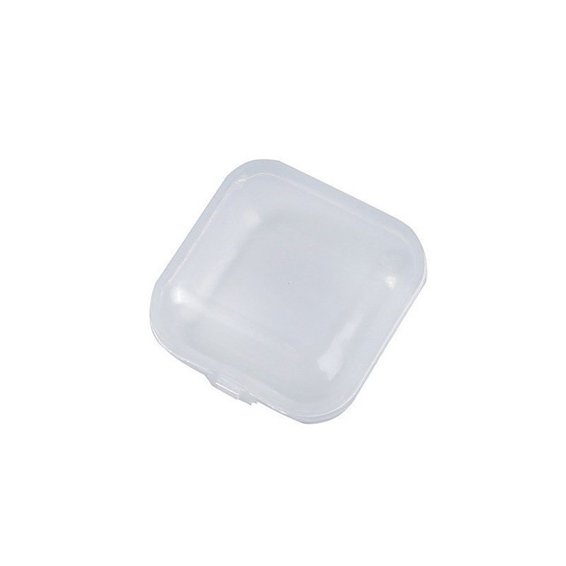 50 sztuk puste plastikowe jasne Mini kwadratowe pudełko na biżuterię zatyczki do uszu Nail Art kolorowy diamentowy futerał do przechowywania - Wianko - 7