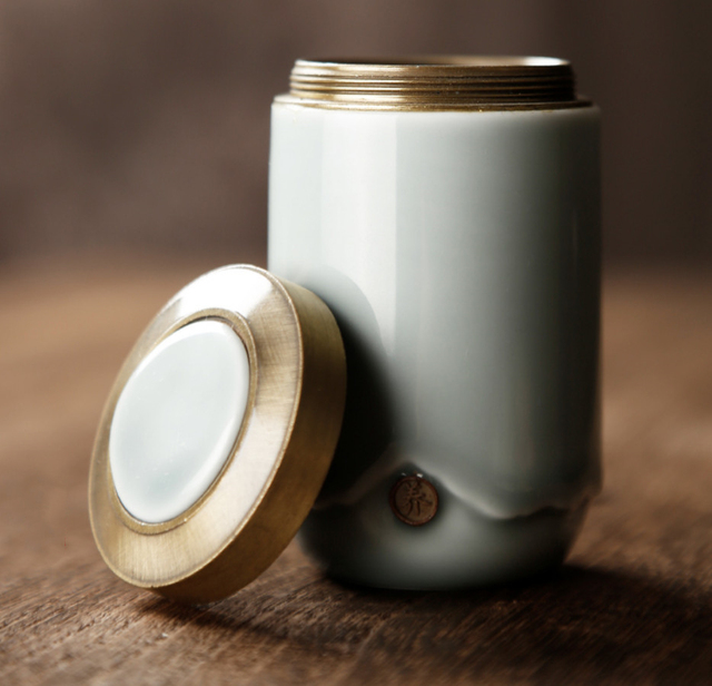 Mini ceramiczne puszki na herbatę zamykane pokrywką - przenośne zbiorniki do butelkowania - Wianko - 3