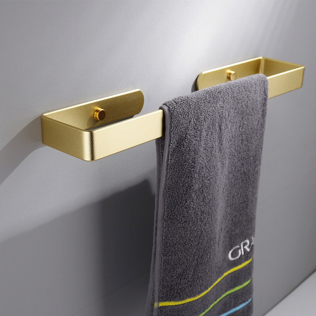 Uchwyt na papier toaletowy i haki na ręczniki ULA, szczotkowane złoto, akcesoria łazienkowe, aluminiowe zestawy sprzętu do kąpieli - Wianko - 4