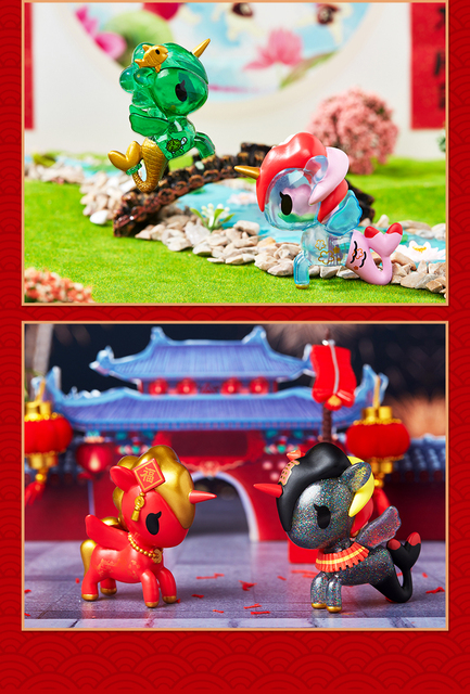 Figurka jednorożec chiński nowy rok Unicorno Tokidoki z pudełkiem z niespodzianką, syrenka, idealna do kolekcji - Wianko - 27