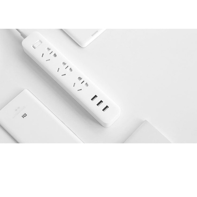 Gniazdo zasilające Xiaomi z 3 przedłużeniami i zewnętrznymi portami USB - inteligentne rozszerzenie na ścianę z gniazdami AU/EU/UK/Adapterem amerykańskim - Wianko - 28
