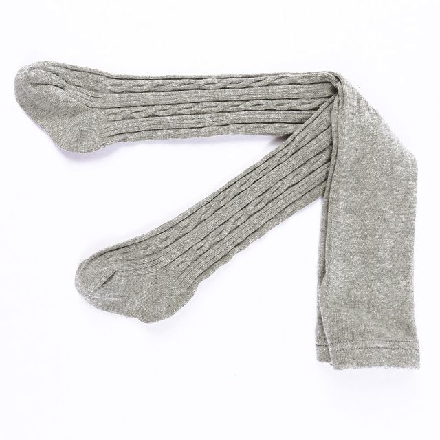 Rajstopy dzianinowe bawełniane dla małych dziewcząt na jesień i zimę - Wianko - 19