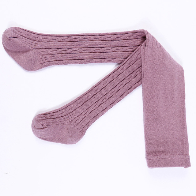 Rajstopy dzianinowe bawełniane dla małych dziewcząt na jesień i zimę - Wianko - 20