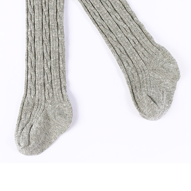Rajstopy dzianinowe bawełniane dla małych dziewcząt na jesień i zimę - Wianko - 14