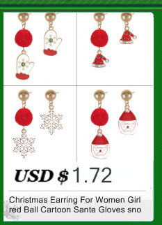 Modne kolczyki wiszące bożonarodzeniowe DIY z perłą dla kobiet - prezent 2021 - Wianko - 23