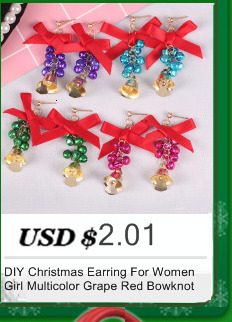 Modne kolczyki wiszące bożonarodzeniowe DIY z perłą dla kobiet - prezent 2021 - Wianko - 9