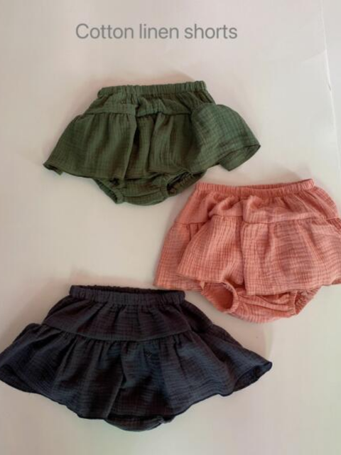 Kwiatowe krótkie spodnie z bawełny i lnu Casual Pp japonia korea - Wianko - 5