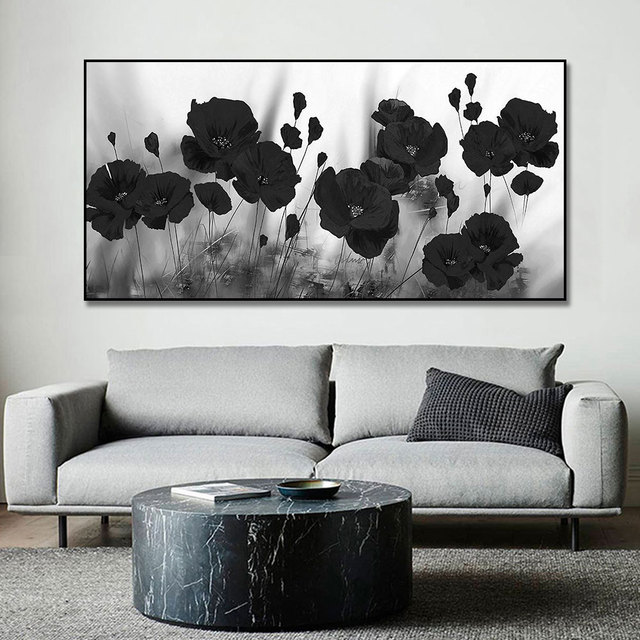 Nowoczesny plakat obraz na płótnie ze złotym liściem - abstrakcyjny krajobraz do salonu - Wianko - 10