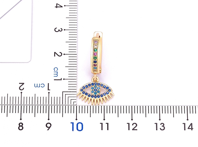 Luksusowe kolczyki wiszące z tureckim Evil Eye, niebieskimi cyrkoniami i eleganckim wisiorkiem - Wianko - 79