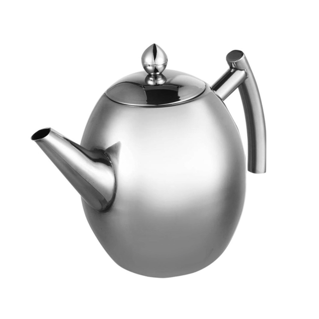 Czajnik do herbaty ze stali nierdzewnej, dużej pojemności 1000/1500ML, odporny na ciepło z filtrem do mleka i herbatą oolong Flower - Wianko - 9