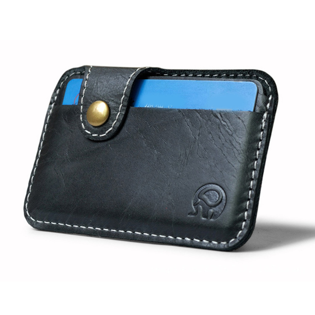 Retro skórzany portfel na karty mężczyzn kart bankowych dla biznesmenów - Wianko - 3