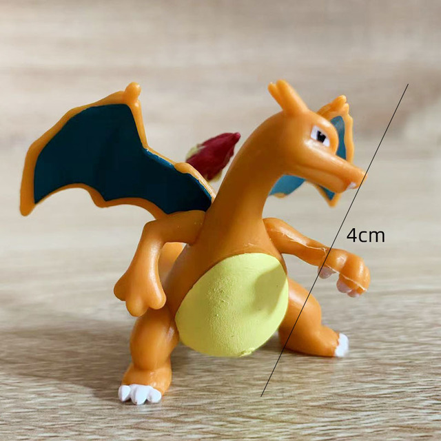 Figurka akcji Pokemon Charizard 3-5cm Pikachu Squirtle Eeveelution Litten Charmander Mimikyu Venusaur Psyduck anime model postaci zabawka - Wianko - 2