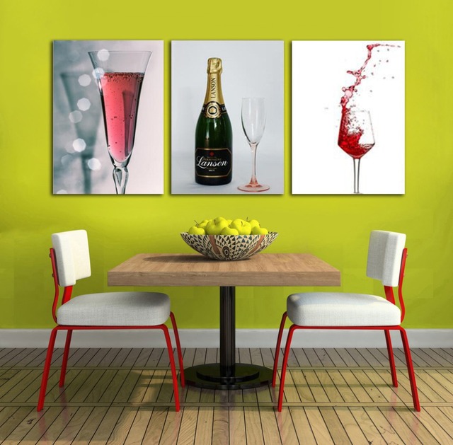 Plakat dekoracyjny do domu, restauracji i hoteli - Nowoczesne wino, szampan, koktajle - Obraz na płótnie bez ramy - Wianko - 7
