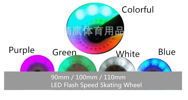 110 mm Koło LED do jazdy szybkiej na rolkach o intensywnym świetle, Shine LED - Buty do deskorolki - Wianko - 1