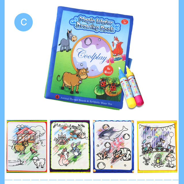Mnige świetlenie dla dzieci: Magiczna woda - 12 stylów kolorowanek i długopis do kolorowania - Wianko - 24