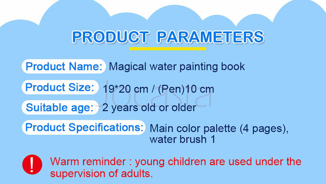 Mnige świetlenie dla dzieci: Magiczna woda - 12 stylów kolorowanek i długopis do kolorowania - Wianko - 4