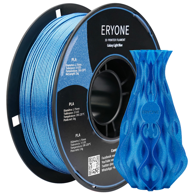 Eryone 3D Brokat PLA Filament 1kg 1.75mm wysokiej jakości  - świecący materiał do druku 3D - Wianko - 7