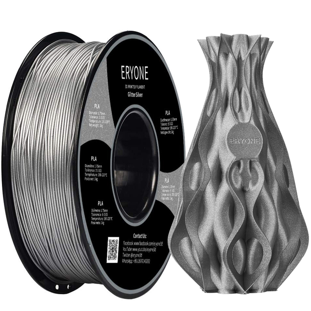 Eryone 3D Brokat PLA Filament 1kg 1.75mm wysokiej jakości  - świecący materiał do druku 3D - Wianko - 27