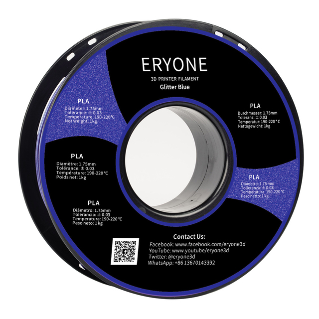 Eryone 3D Brokat PLA Filament 1kg 1.75mm wysokiej jakości  - świecący materiał do druku 3D - Wianko - 23