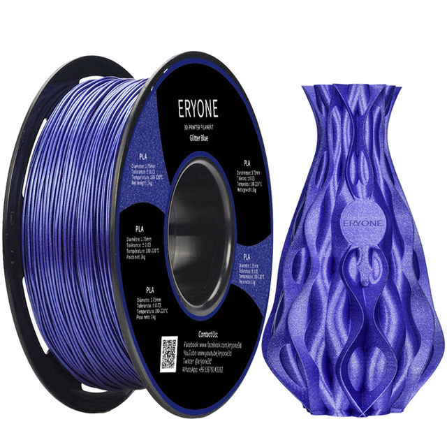 Eryone 3D Brokat PLA Filament 1kg 1.75mm wysokiej jakości  - świecący materiał do druku 3D - Wianko - 22