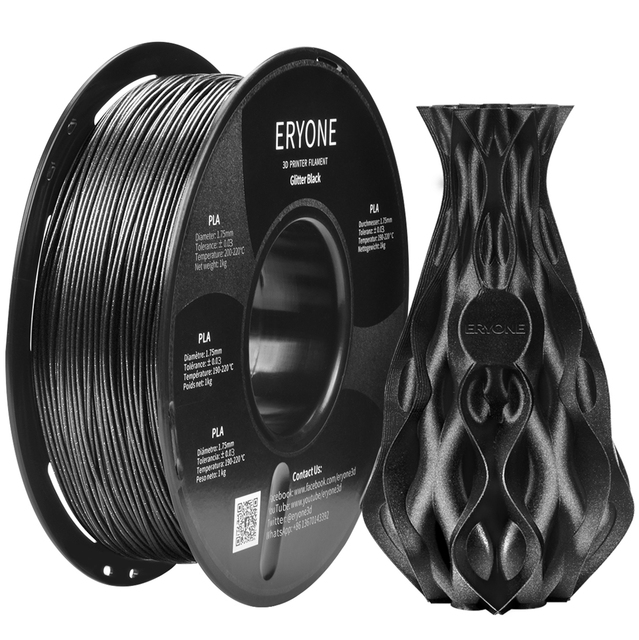 Eryone 3D Brokat PLA Filament 1kg 1.75mm wysokiej jakości  - świecący materiał do druku 3D - Wianko - 12