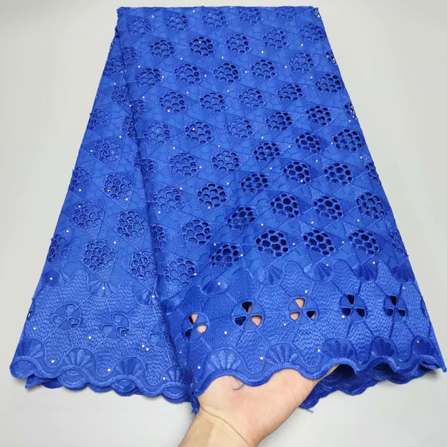 Szwajcarska koronkowa woalowa tkanina Dry Lace, wysokiej jakości bawełna, 2.5 metra, kolor afrykański francuski - Wianko - 27