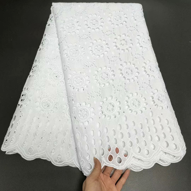 Szwajcarska koronkowa woalowa tkanina Dry Lace, wysokiej jakości bawełna, 2.5 metra, kolor afrykański francuski - Wianko - 23