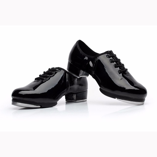 Tańczące buty skórzane, czarne/czerwone/białe, duży rozmiar 27-46, miękka podeszwa, unisex WD313 - Wianko - 6