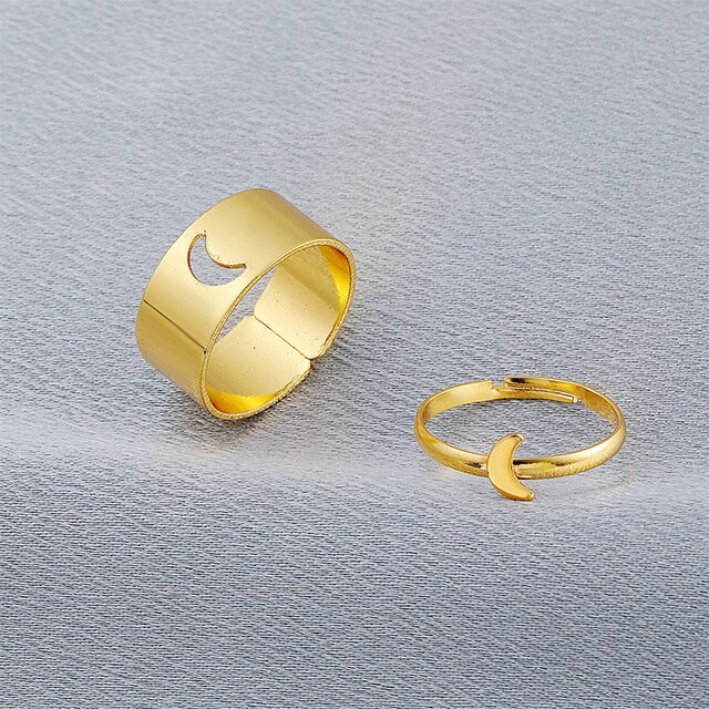 Pierścionek obrączka motyl dla kobiet, dwa w jednym, para pierścionków zwierzęcych, biżuteria na przyjęcie zaręczynowe - Wianko - 7