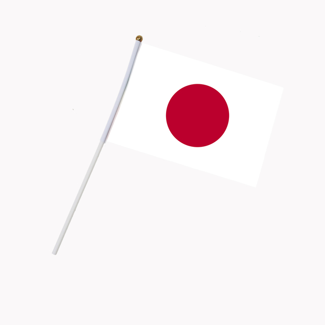 10 sztuk Koreańskie kije flagi 14x21 cm z białym biegunem - żywe kolory, odporne na blaknięcie - flagi do ręki - Wianko - 8