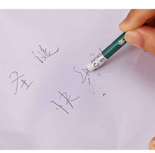 Kawaii ołówek do pisania uczeń rysunek, 6 sztuk/paczka, drewniany, z gumką szkoła papiernicze - Wianko - 9