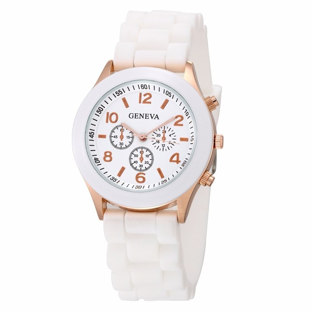 Nowy zegarek damski luksusowej marki mody, kwarcowy, z paskiem silikonowym - galaretką, Orologio Uomo - Wianko - 6