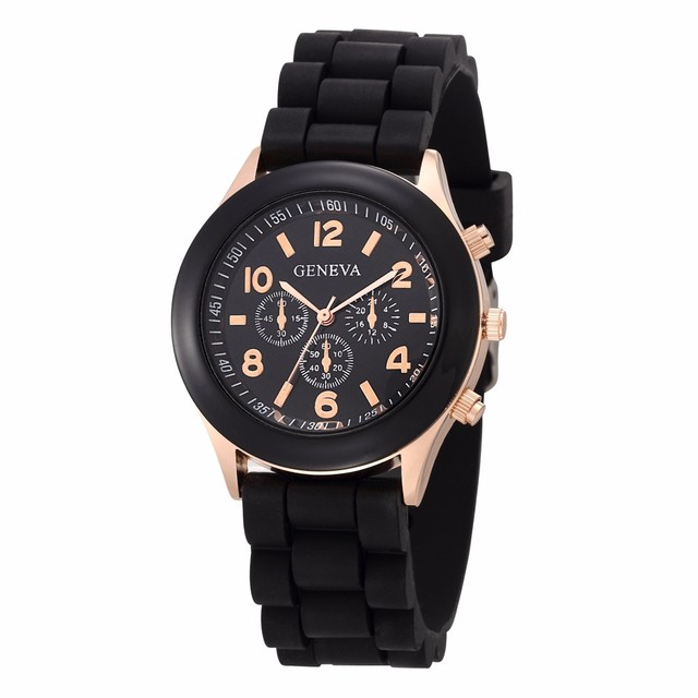 Nowy zegarek damski luksusowej marki mody, kwarcowy, z paskiem silikonowym - galaretką, Orologio Uomo - Wianko - 9