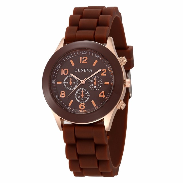 Nowy zegarek damski luksusowej marki mody, kwarcowy, z paskiem silikonowym - galaretką, Orologio Uomo - Wianko - 11