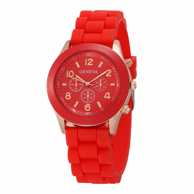 Nowy zegarek damski luksusowej marki mody, kwarcowy, z paskiem silikonowym - galaretką, Orologio Uomo - Wianko - 10