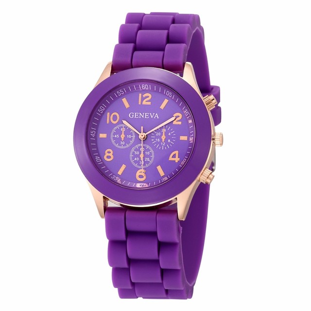 Nowy zegarek damski luksusowej marki mody, kwarcowy, z paskiem silikonowym - galaretką, Orologio Uomo - Wianko - 5
