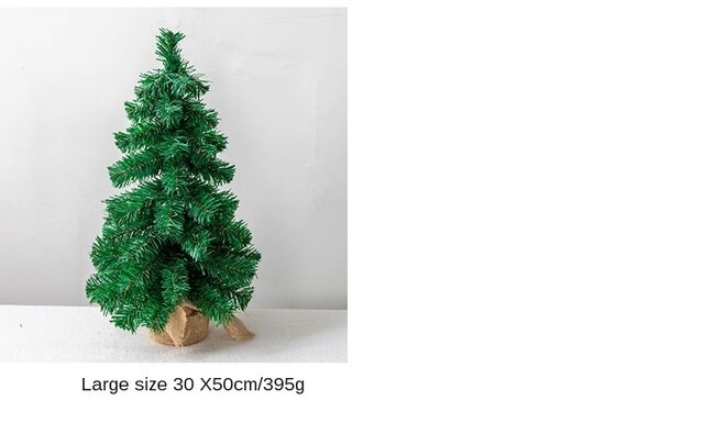 Dekoracja stołu choinkowego - Mini ozdoby zielonego sztucznego drzewa - Wianko - 3