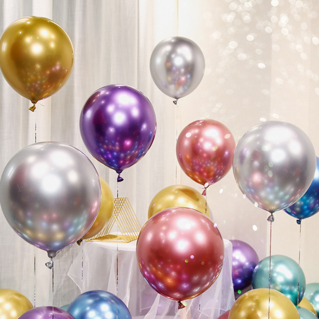 Perłowe metalowe balony lateksowe 5 cali - 10/20/50 sztuk - dekoracje ślubne i urodzinowe - Wianko - 6