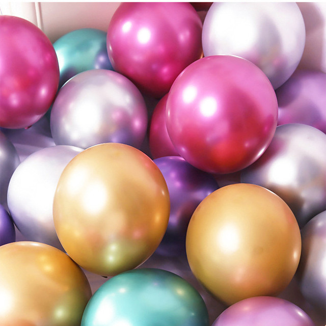 Perłowe metalowe balony lateksowe 5 cali - 10/20/50 sztuk - dekoracje ślubne i urodzinowe - Wianko - 5