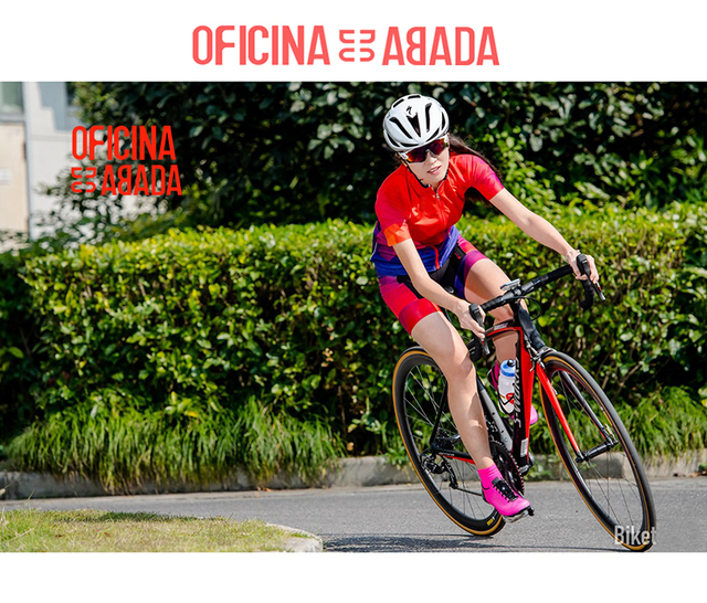 Spodnie rowerowe damskie ODA road z żelowym wkładem, idealne do kolarstwa i triathlonu - Wianko - 1