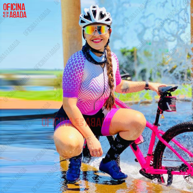 Spodnie rowerowe damskie ODA road z żelowym wkładem, idealne do kolarstwa i triathlonu - Wianko - 14