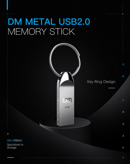 Pendrive DM PD086 Metal 64GB - pamięć USB wodoodporna, o rzeczywistej pojemności 32GB - Wianko - 1