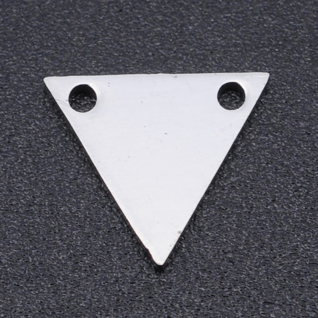 Wisiorek trójkątny i sześciokątny wykonany ze stali nierdzewnej - 5 sztuk w opakowaniu - Wianko - 1
