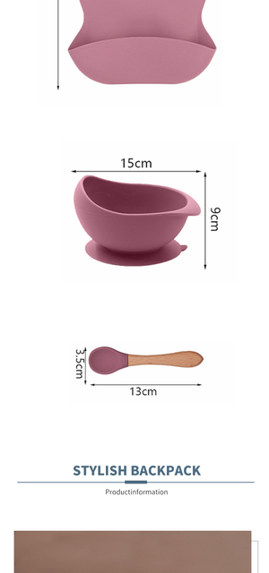 Naczynia do jadalni dla dzieci - płyta silikonowa bez bisfenolu A, idealna dla maluchów - Wianko - 4