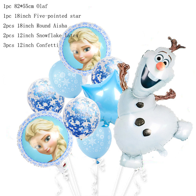 Olaf Disney Elsa Anna królowa śniegu balony foliowe nadmuchiwane Globo Baby Shower urodziny - Wianko - 6